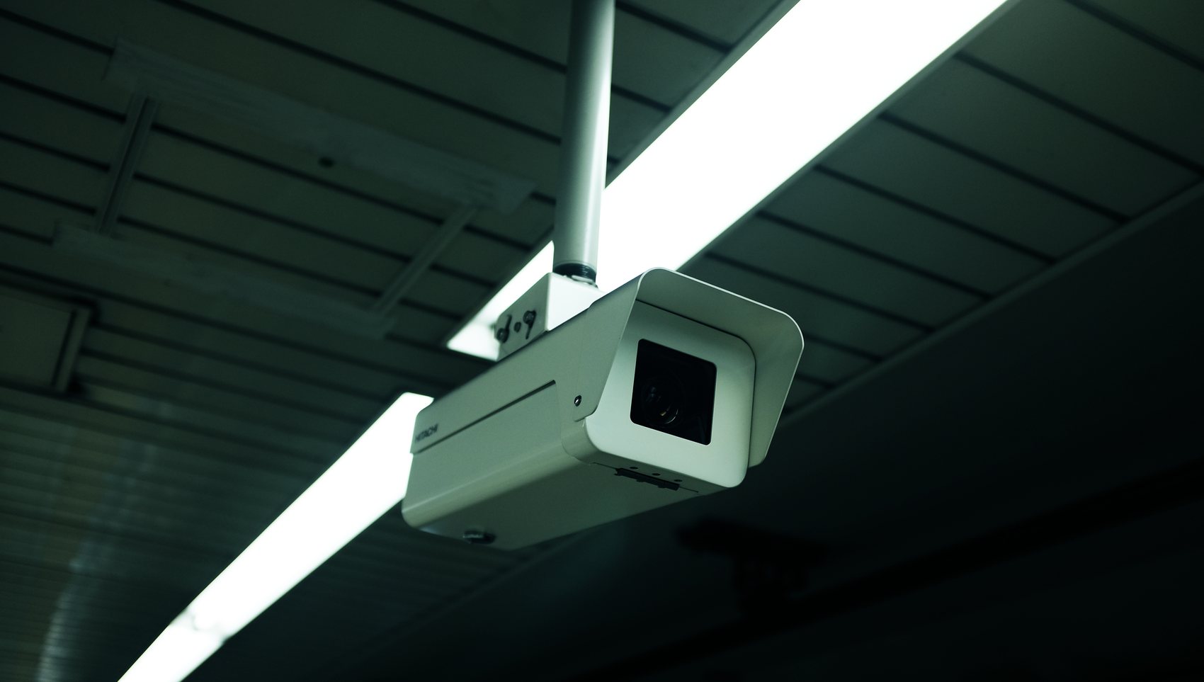 Ceiling-mounted security camera